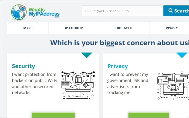 Truy cập các trang web kiểm tra IP để xem IP đã đổi chưa