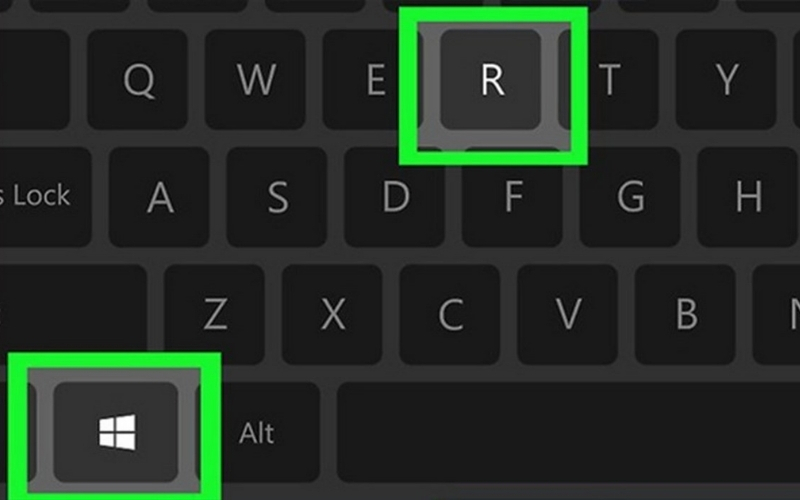 Nhấn tổ hợp phím Windows và R trên bàn phím để mở hộp thoại Run