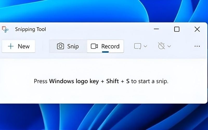 Nhấn vào biểu tượng máy quay phim