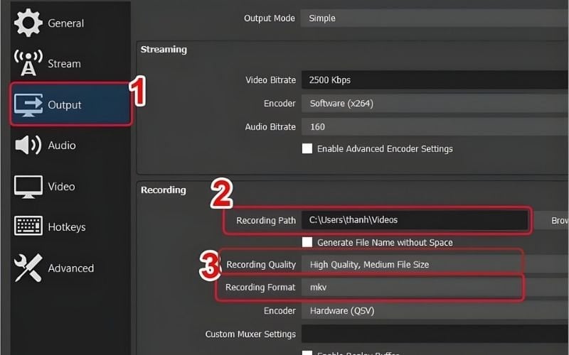 Tùy chỉnh chất lượng video