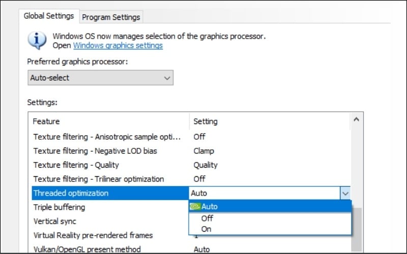 Threaded optimization cho phép driver tận dụng nhiều lõi CPU để xử lý các tác vụ đồ họa