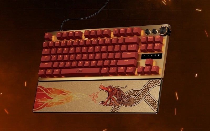 Bàn phím có dây Razer Huntsman V3 Pro Tenkeyless Counter-Strike 2 Edition