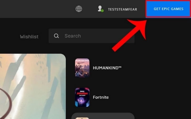 Tải và cài đặt Epic Games từ trang chủ