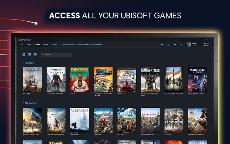 Tải game qua Ubisoft Connect