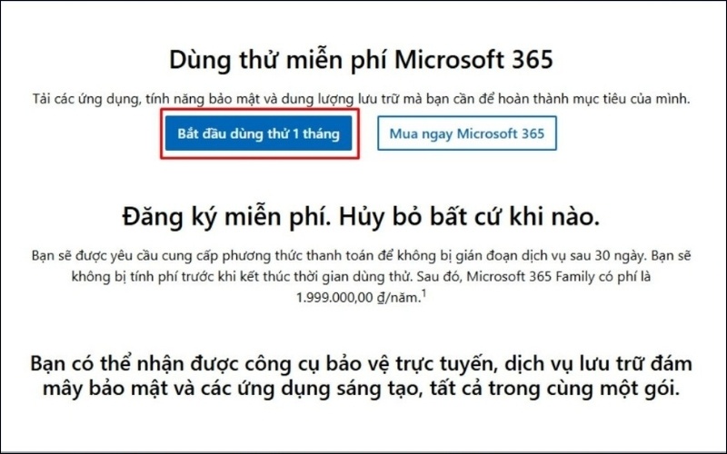 Chọn gói Microsoft 365 theo nhu cầu