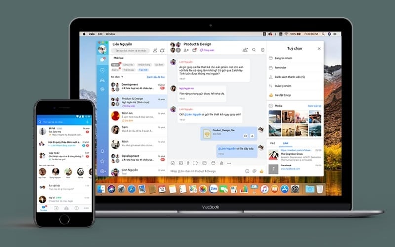 Zalo cung cấp khả năng đồng bộ hóa tin nhắn giữa điện thoại và laptop