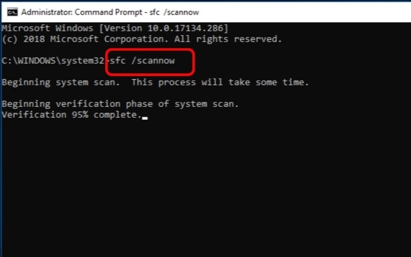 Sử dụng Command Prompt để sửa lỗi hệ thống
