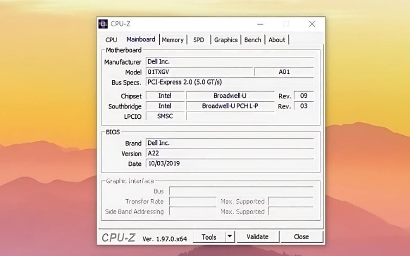 Model laptop sẽ được hiển thị ở dòng Model