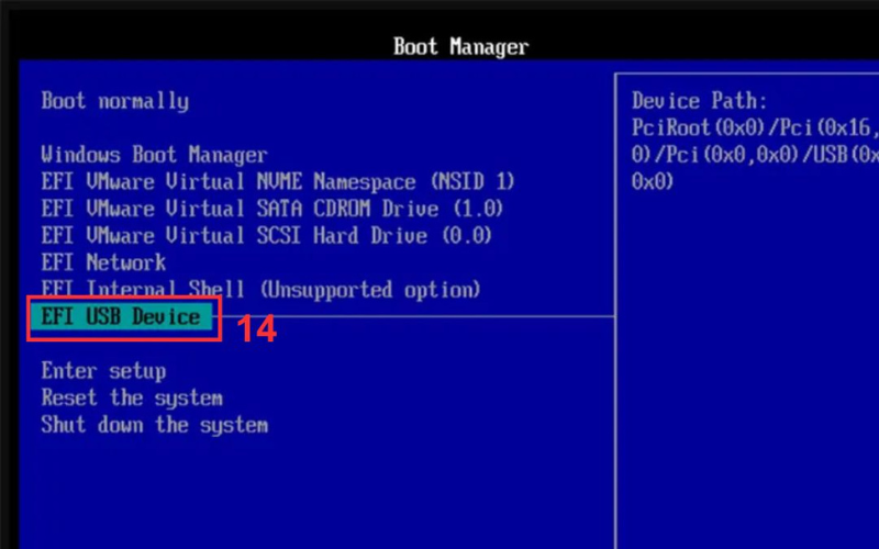 Vào Boot Menu để khởi động từ USB