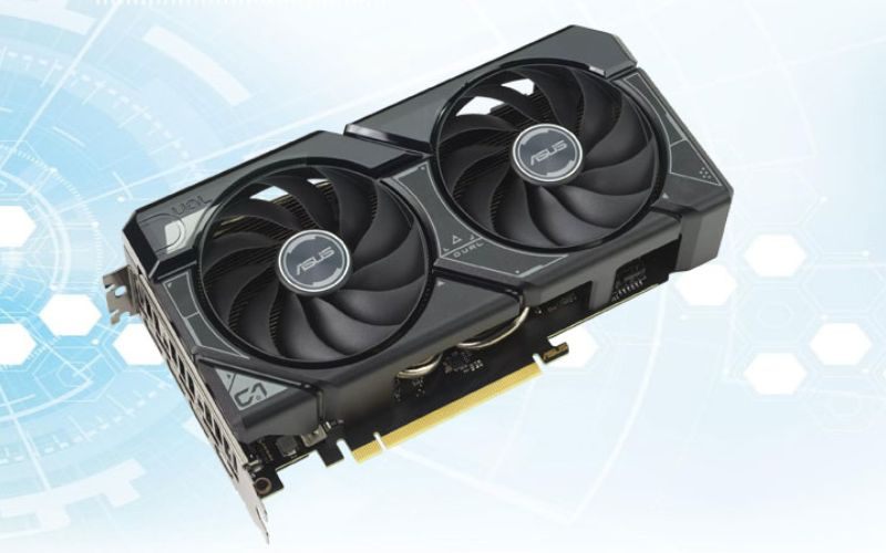Card màn hình 2 quạt hoạt động ổn định với hiệu năng cao