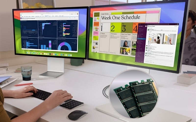 RAM Dual Channel hỗ trợ xử lý đa nhiệm mượt mà