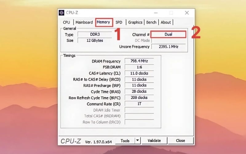 Cách kiểm tra máy tính đã nhận Dual Channel bằng CPU-Z