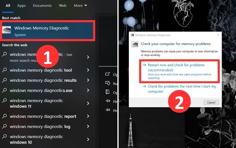 Cách sử dụng Windows Memory Diagnostic để kiểm tra RAM cũ