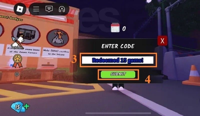 Danh sách code 99 Nights In The Forest