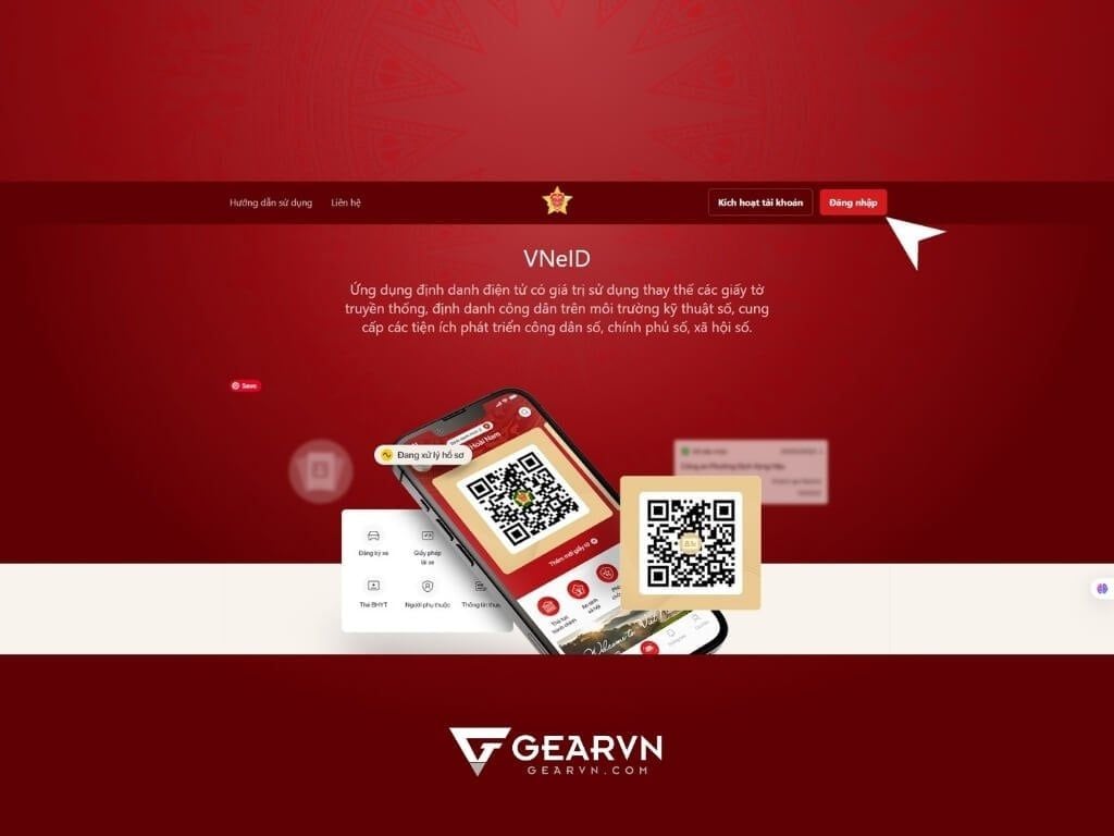 Hướng dẫn chi tiết các bước đăng nhập VNeID trên web bằng máy tính - GEARVN
