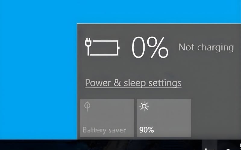Nếu phần trăm pin ở mức thấp mà vẫn nhận được thông báo này, hãy kiểm tra lại pin