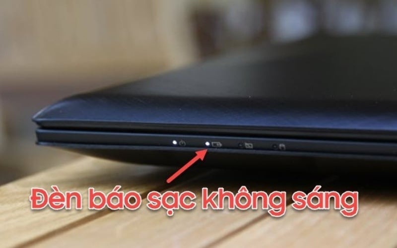 Đèn LED báo sạc pin laptop không sáng