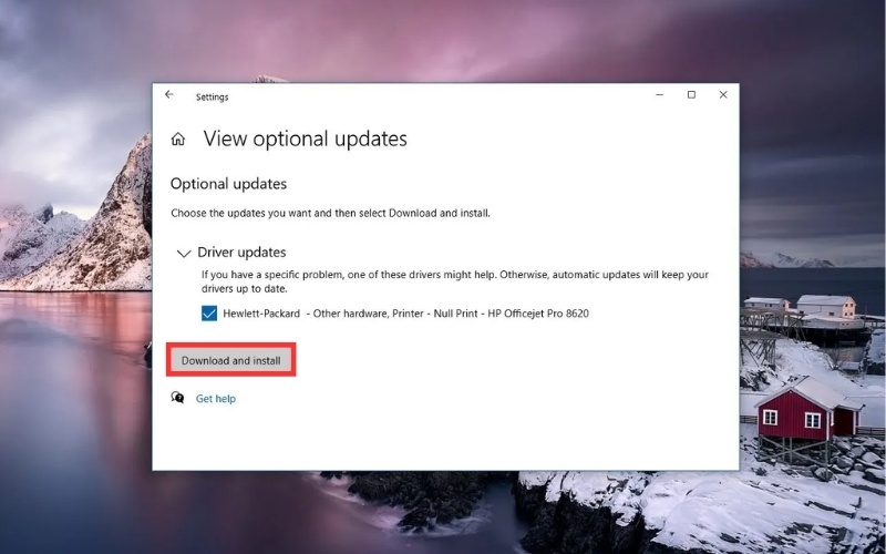 Sử dụng tính năng Windows Update