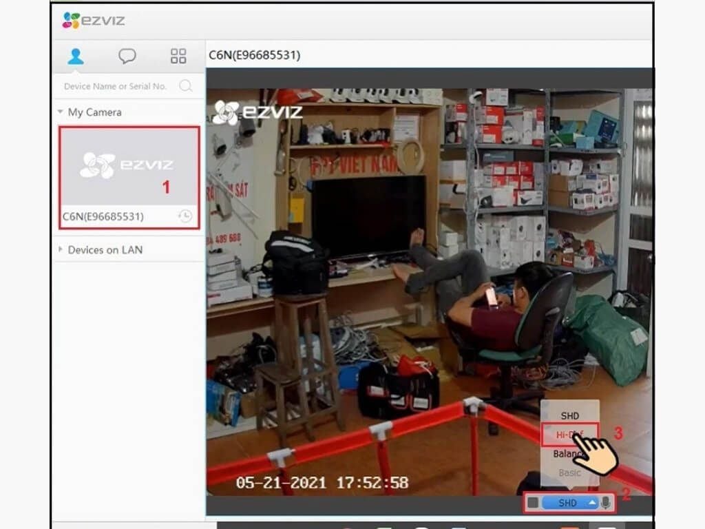 Cách sử dụng phần mềm EZVIZ PC trên máy tính - GEARVN