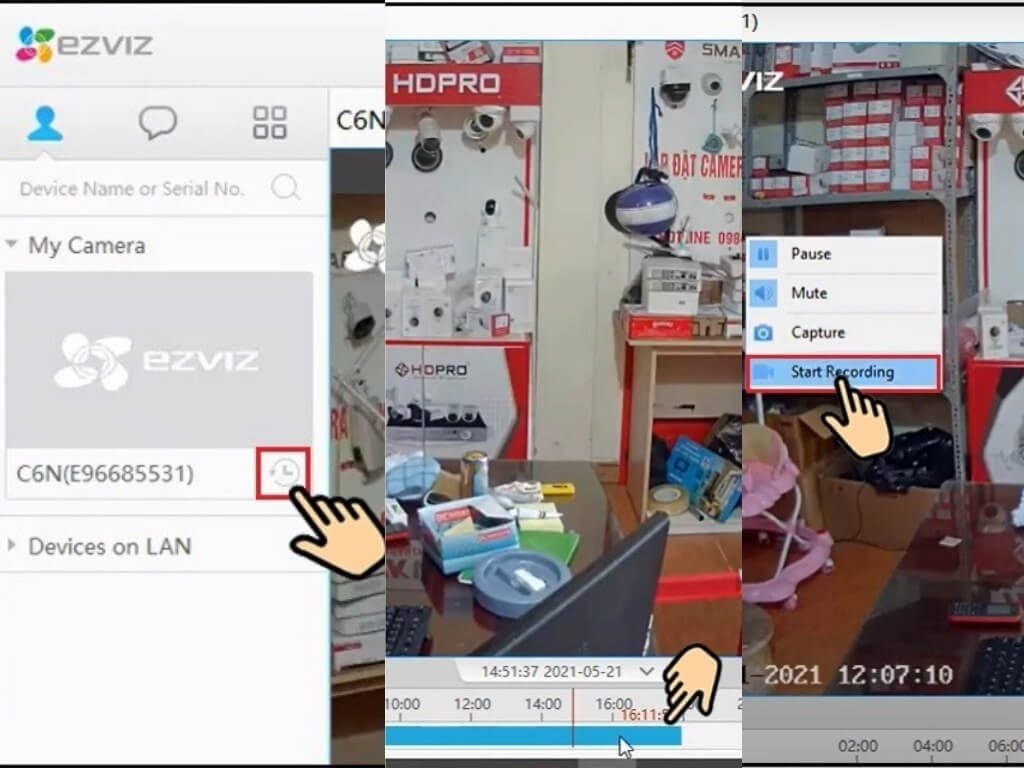 Cách sử dụng phần mềm EZVIZ PC trên máy tính - GEARVN