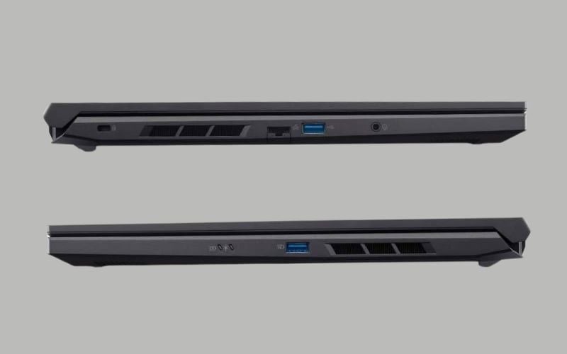 Laptop nặng khoảng 2.5kg, trang bị đầy đủ USB-C, USB-A, HDMI và jack 3.5mm