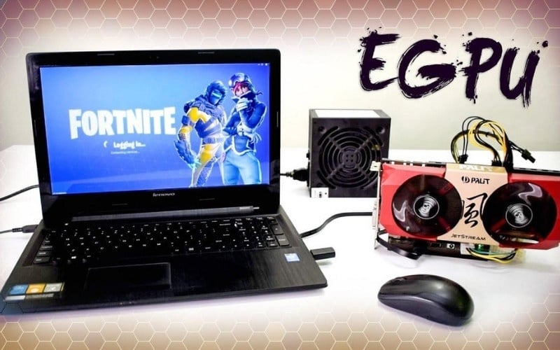 Sử dụng card đồ họa rời bên ngoài