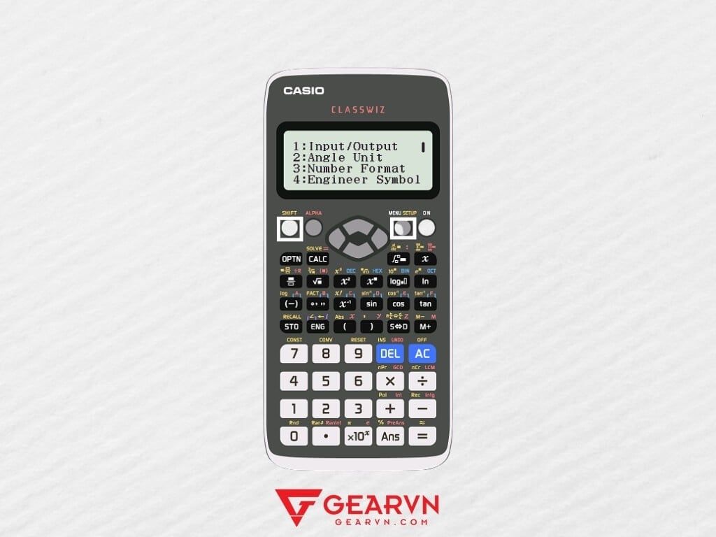 Cách bấm cot trên máy tính Casio fx-580VN X - GEARVN