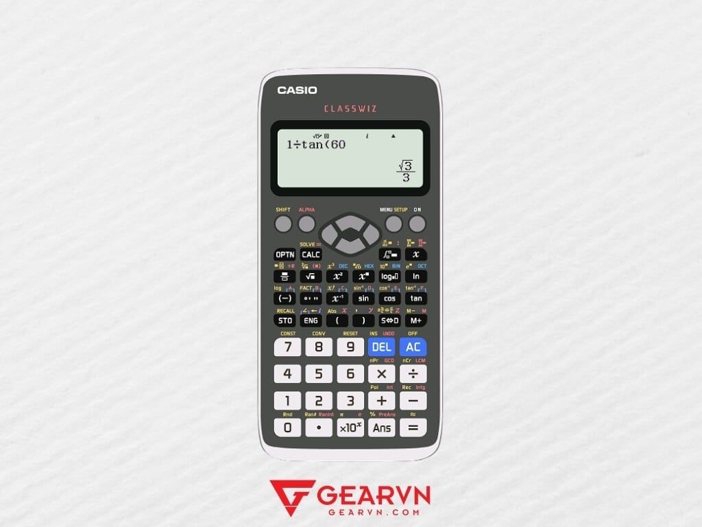 Cách bấm cot trên máy tính Casio fx-580VN X - GEARVN