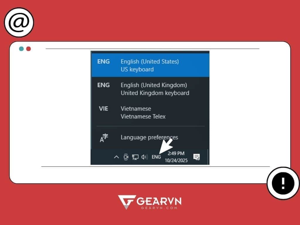 Lỗi gõ chữ a còng thành dấu nháy kép - GEARVN