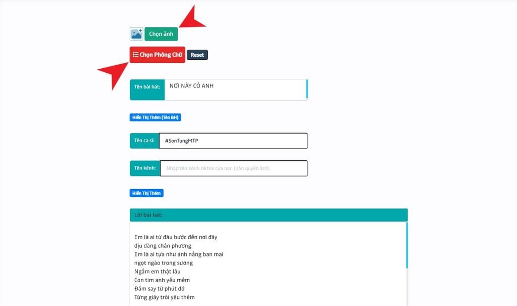 Cách tạo lyric 2 ảnh trên TikTok bằng web - GEARVN