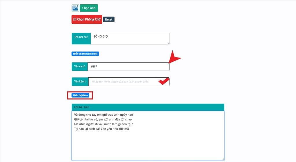 Cách tạo lyric 2 ảnh trên TikTok bằng web - GEARVN