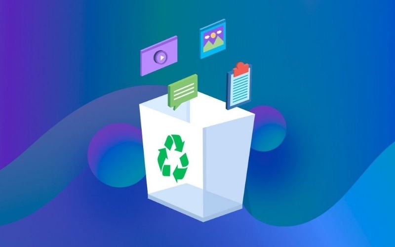 Thùng rác không được dọn dẹp thường xuyên khiến các file đã xóa vẫn chiếm chỗ