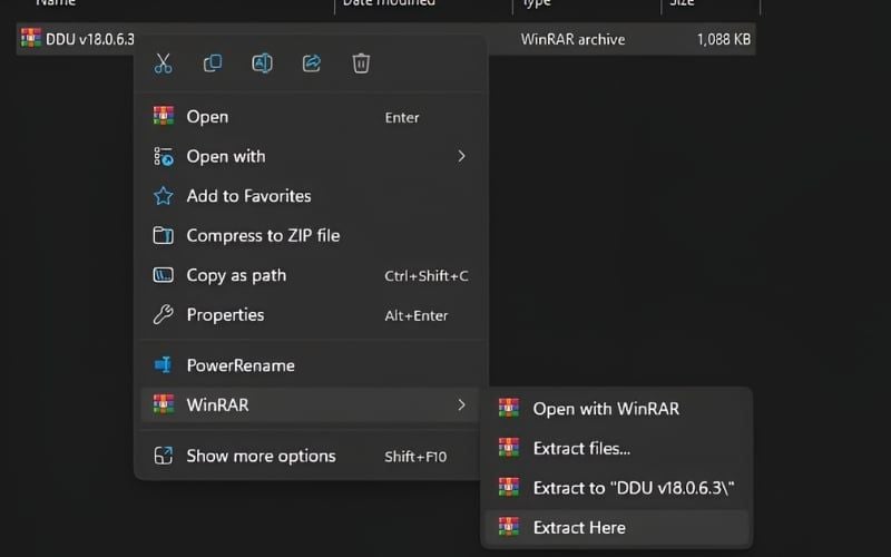 Tải DDU từ trang chủ chính thức và giải nén