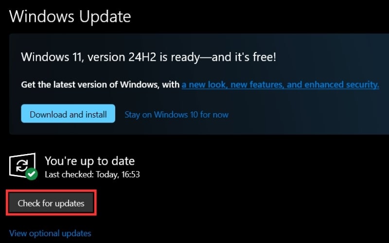 Cập nhật hệ điều hành Windows