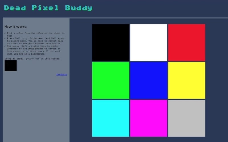 Test điểm chết và lỗi bầm nền bằng các công cụ online