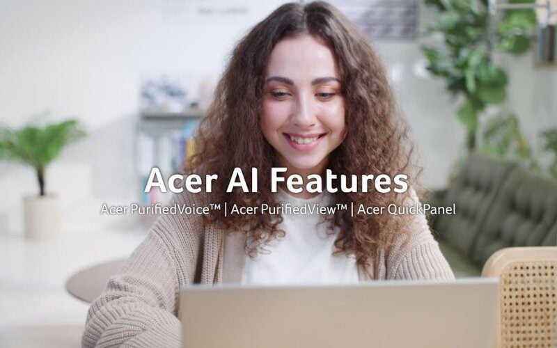 Các công nghệ AI trên laptop Acer