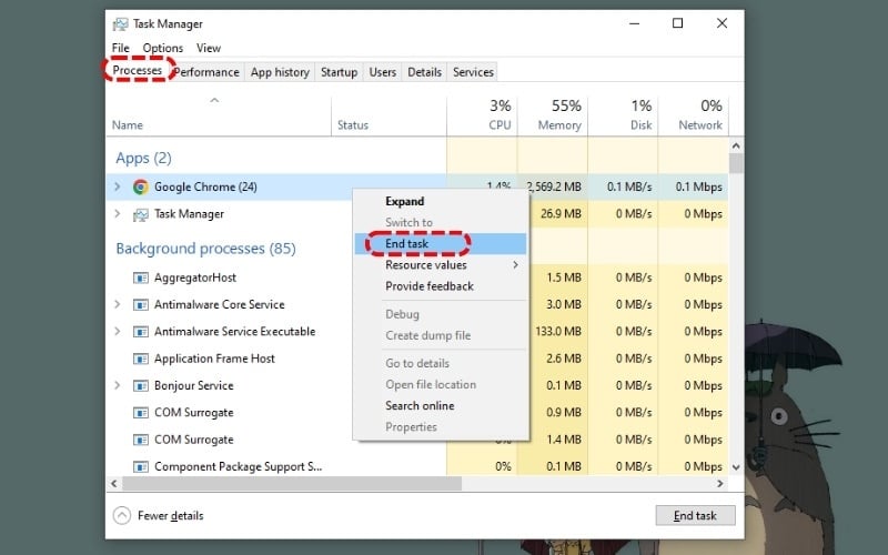 Tối ưu hệ thống để giảm tải hoạt động