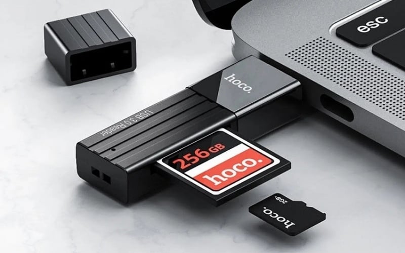 Khi bạn sử dụng đầu đọc thẻ rời, có thể cổng USB của laptop đang bị lỗi