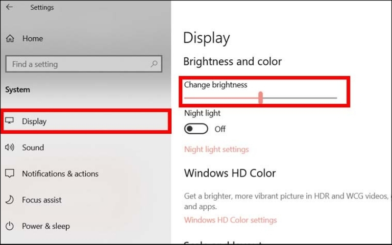 Nên duy trì độ sáng màn hình ở mức 50 - 70% cho các tác vụ văn phòng thông thường