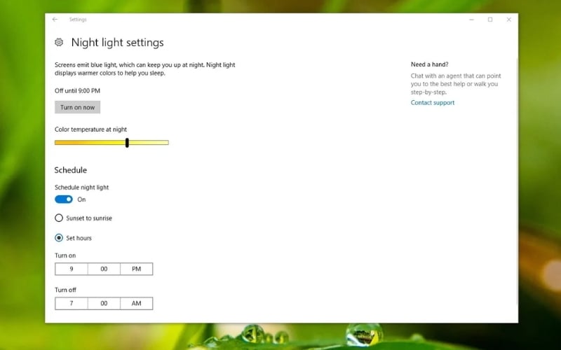 Thiết lập hiển thị phù hợp với mắt