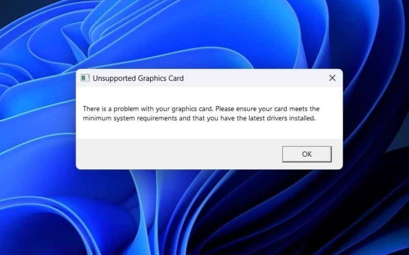 Nguyên nhân do driver card đồ họa và phần mềm điều khiển hiển thị