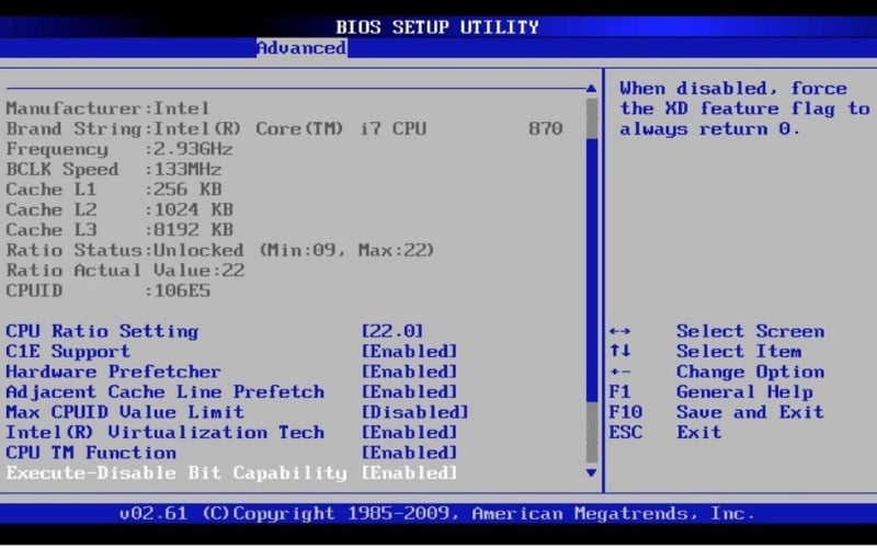 Nếu màn hình BIOS không hiện sọc, nguyên nhân có thể do Driver card đồ họa hoặc hệ điều hành Windows