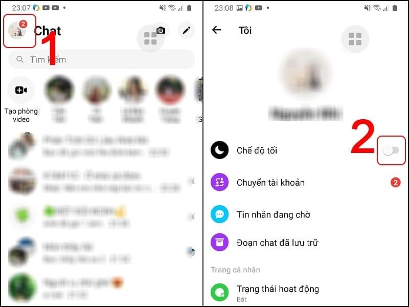 Messenger bị lỗi liên quan đến cập nhật và Dark Mode
