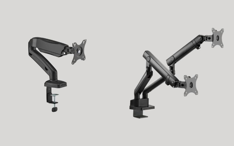 Single Monitor Arm và Dual Monitor Arm
