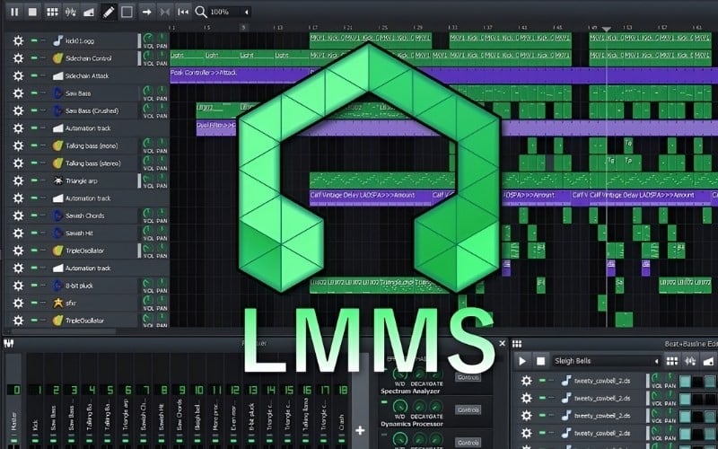 LMMS - Linux MultiMedia Studio (Miễn phí)