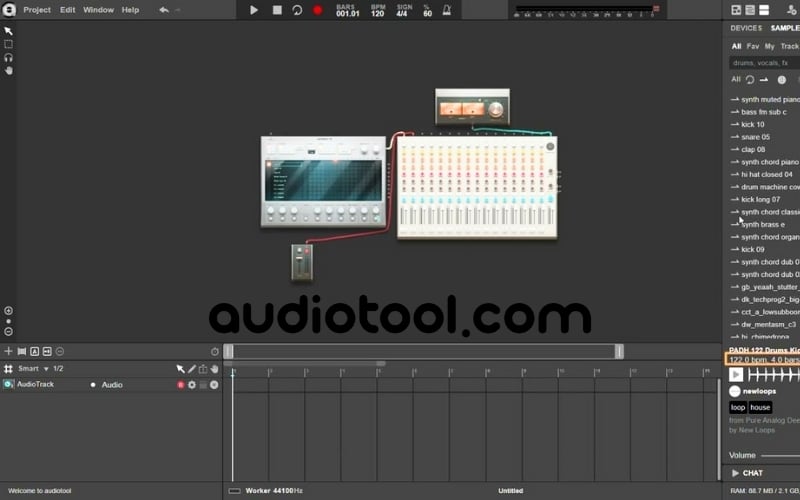 Audiotool (Miễn phí trên nền tảng Web)