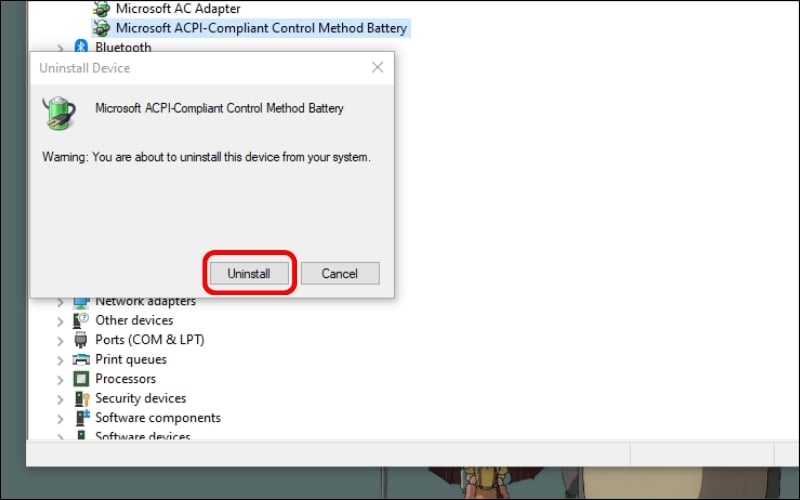 Một hộp thoại xác nhận sẽ hiện ra, hãy nhấn Uninstall để gỡ bỏ