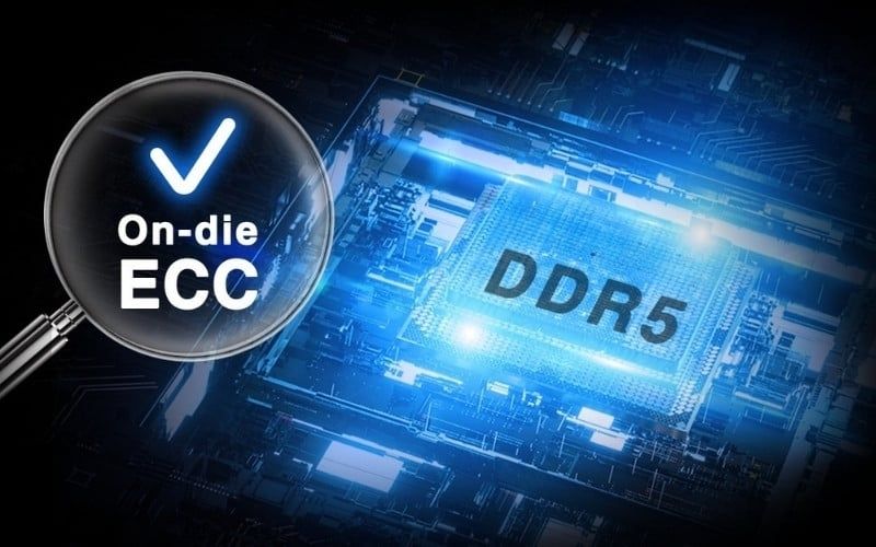On-die ECC trên DDR5 giúp tự sửa lỗi dữ liệu trong chip, tăng độ ổn định hệ thống