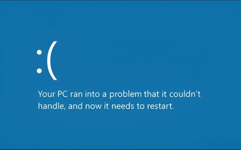Tình trạng màn hình xanh có thể xảy ra khi hệ thống vận hành RAM Non-ECC bị lỗi bit