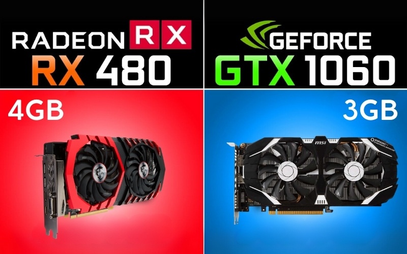 So sánh thông số kỹ thuật: RX 480 4GB vs GTX 1060 3GB